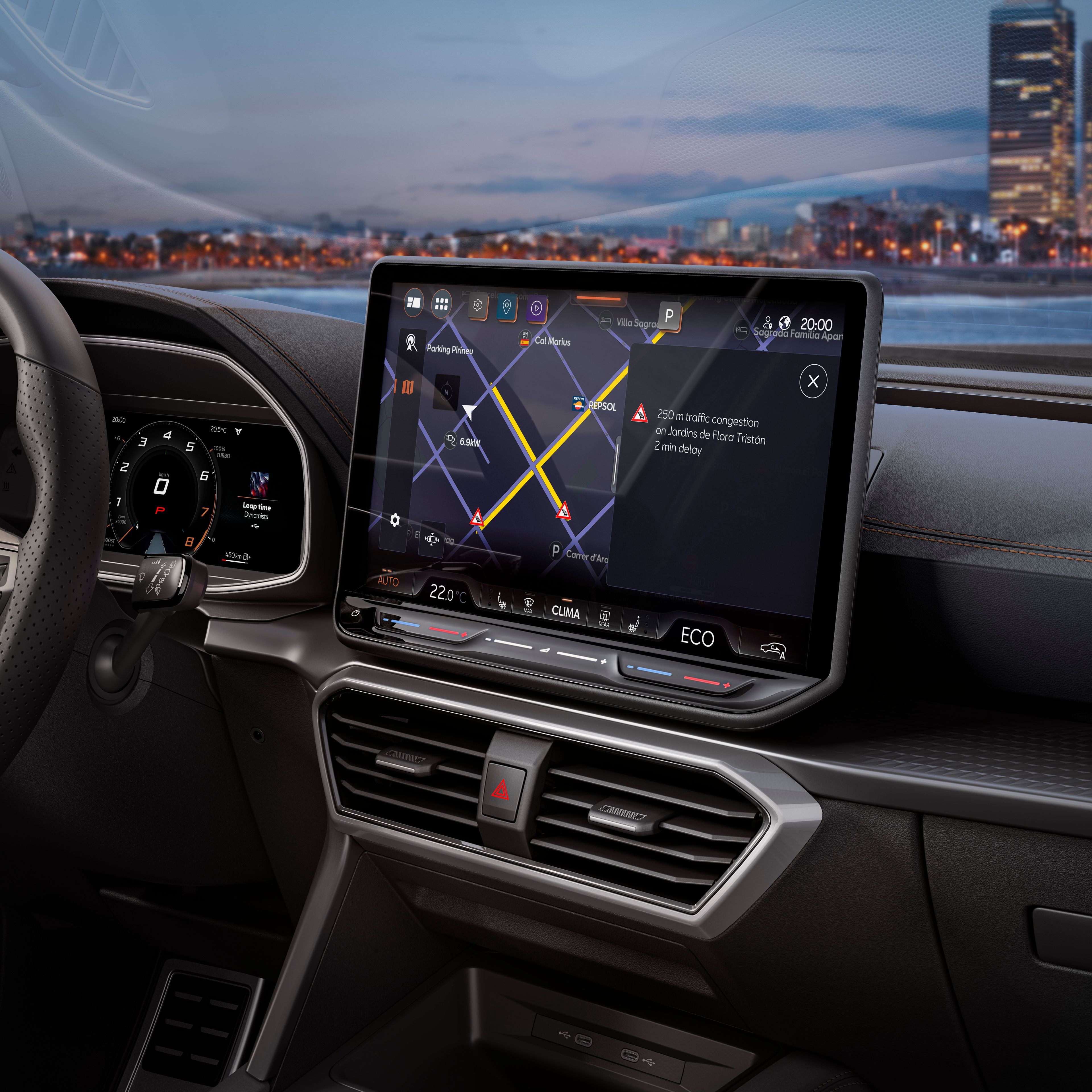 CUPRA Tavascan in Blau beim Ladevorgang